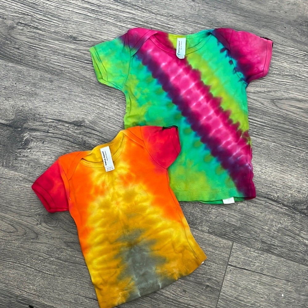 Baby Tiedye Shirts - brand new